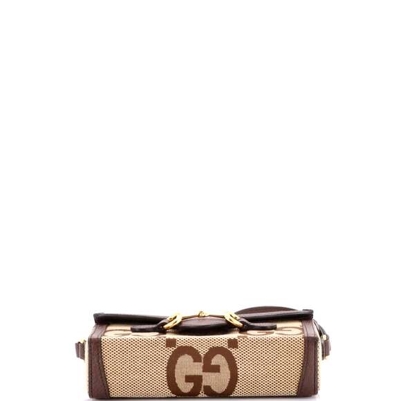 Gucci Horsebit Flap Crossbody Bag Jumbo #210981G13B - Picture 4 of 9